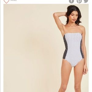 ModCloth Polka Dot Bathing Suit - Medium